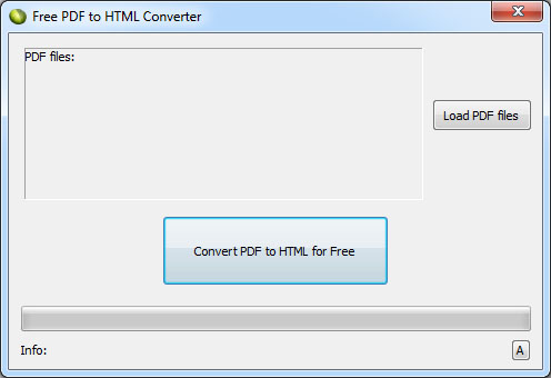 Click to view LotApps Free PDF to HTML Converter 2.0 screenshot